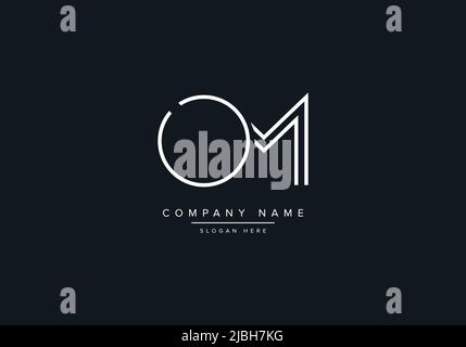 Creative Letters OM Logo Design Vector Template. Stock Vector