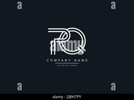 Creative Letters PQ Logo Design Vector Template. Stock Vector
