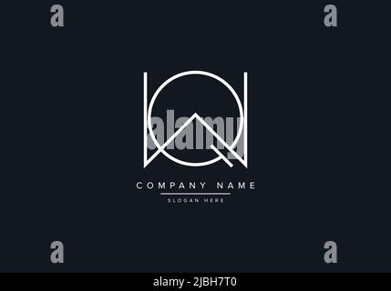 Creative Letters QW Logo Design Vector Template. Stock Vector