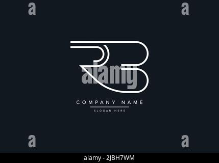 Creative Letters RB Logo Design Vector Template. Stock Vector