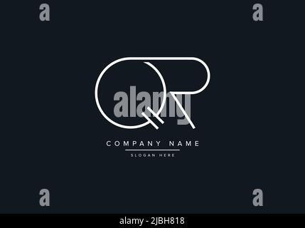 Creative Letters QR Logo Design Vector Template. Stock Vector