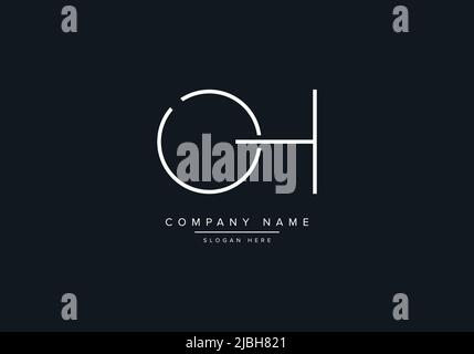 Creative Letters OH Logo Design Vector Template. Stock Vector