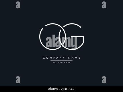 Creative Letters OG Logo Design Vector Template. Stock Vector