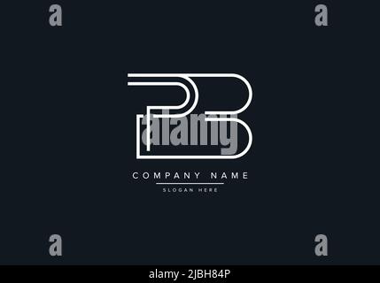 Creative Letters PB Logo Design Vector Template. Stock Vector