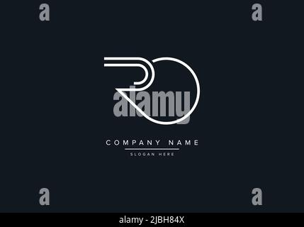 Creative Letters RO Logo Design Vector Template. Stock Vector