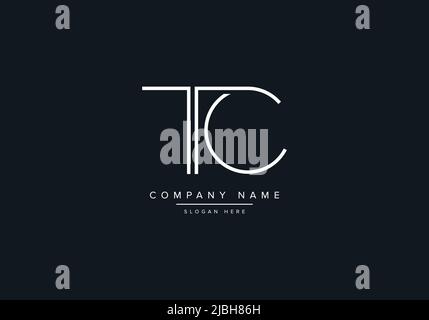 Creative Letters TC Logo Design Vector Template. Stock Vector