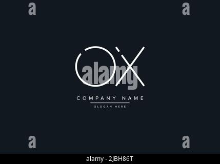 Creative Letters OX Logo Design Vector Template. Stock Vector