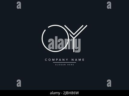 Creative Letters OY Logo Design Vector Template. Stock Vector
