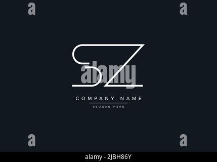 Creative Letters SZ Logo Design Vector Template. Stock Vector