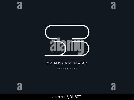 Creative Letters SB Logo Design Vector Template. Stock Vector