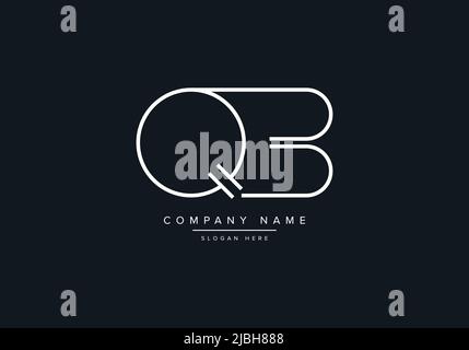 Creative Letters QB Logo Design Vector Template. Stock Vector