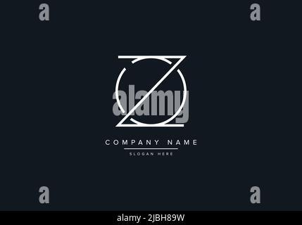 Creative Letters OZ Logo Design Vector Template. Stock Vector