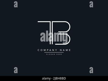 Creative Letters TB Logo Design Vector Template. Stock Vector