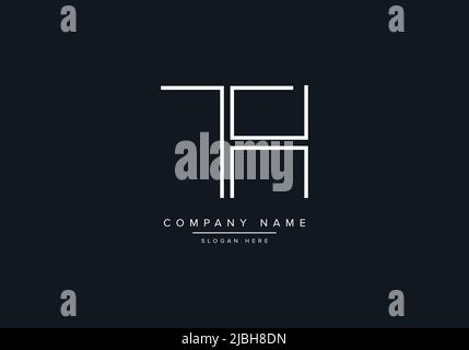 Creative Letters TH Logo Design Vector Template. Stock Vector