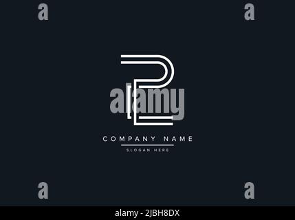 Creative Letters PL Logo Design Vector Template. Stock Vector