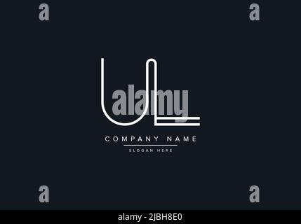 Creative Letters UL Logo Design Vector Template. Stock Vector