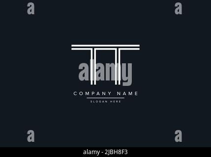 Creative Letters TT Logo Design Vector Template. Stock Vector