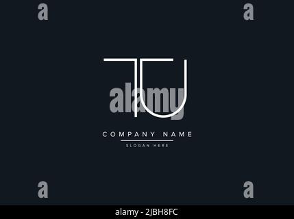 Creative Letters TU Logo Design Vector Template. Stock Vector