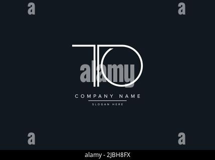 Creative Letters TO Logo Design Vector Template. Stock Vector