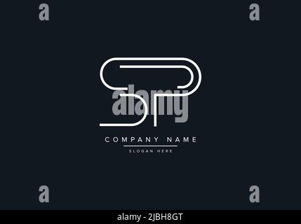 Creative Letters SP Logo Design Vector Template. Stock Vector