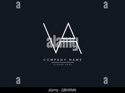 Creative Letters VA Logo Design Vector Template. Stock Vector