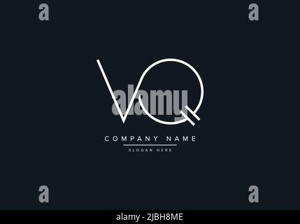 Creative Letters VQ Logo Design Vector Template. Stock Vector