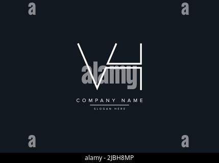 Creative Letters VH Logo Design Vector Template. Stock Vector