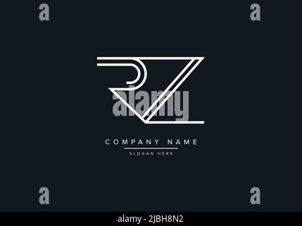 Creative Letters RZ Logo Design Vector Template. Stock Vector