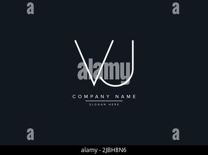 Creative Letters VU Logo Design Vector Template. Stock Vector