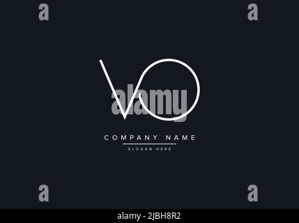 Creative Letters VO Logo Design Vector Template. Stock Vector
