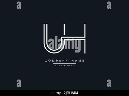 Creative Letters IH Logo Design Vector Template. Stock Vector