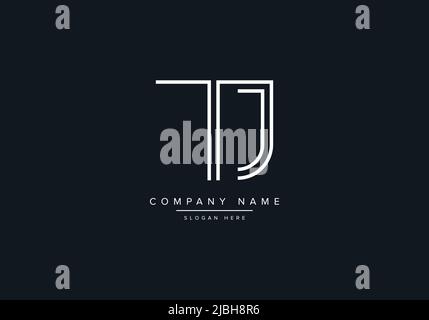 Creative Letters TJ Logo Design Vector Template. Stock Vector