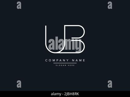 Creative Letters UB Logo Design Vector Template. Stock Vector