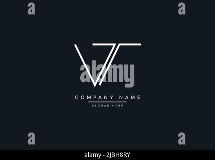Creative Letters VT Logo Design Vector Template. Stock Vector