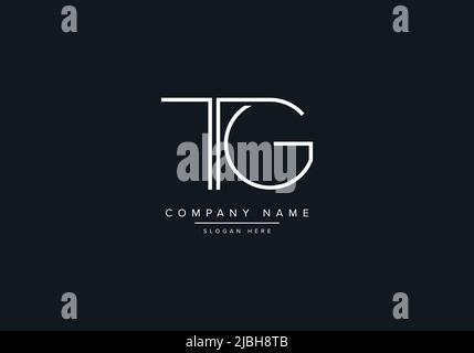 Creative Letters TG Logo Design Vector Template. Stock Vector