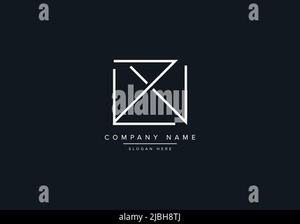 Creative Letters WZ Logo Design Vector Template. Stock Vector