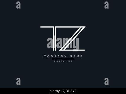 Creative Letters TZ Logo Design Vector Template. Stock Vector