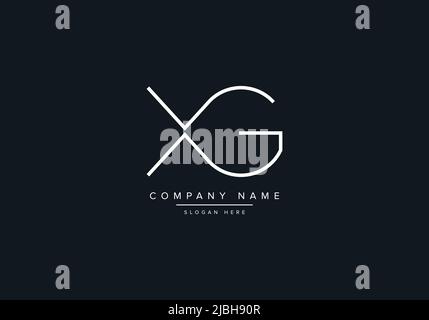 Creative Letters XG Logo Design Vector Template. Stock Vector
