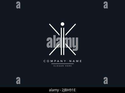 Creative Letters XI Logo Design Vector Template. Stock Vector