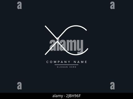 XC abstract letters logo monogram Stock Vector