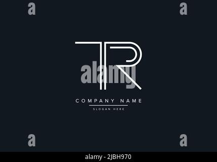 TR abstract letters logo monogram Stock Vector