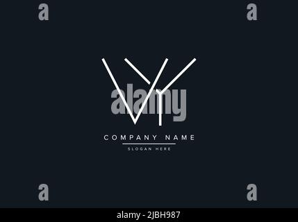 VY abstract letters logo monogram Stock Vector