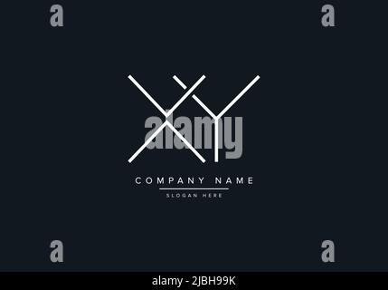XY abstract letters logo monogram Stock Vector