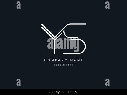 YS abstract letters logo monogram Stock Vector