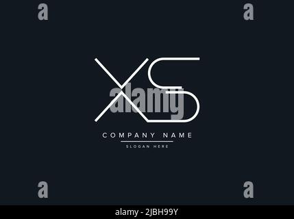 XS abstract letters logo monogram Stock Vector