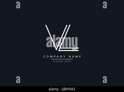 VL abstract letters logo monogram Stock Vector