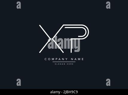 XP abstract letters logo monogram Stock Vector