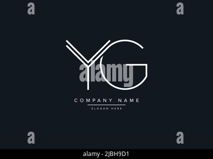 YG abstract letters logo monogram Stock Vector