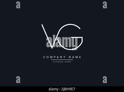 VG abstract letters logo monogram Stock Vector