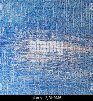 Blue wooden background with space for text or image Stock Photo